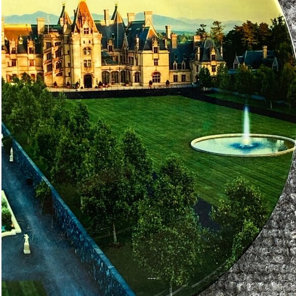 Biltmore Decorative Plate 7" Featuring Historic Estate & Gardens Mountains Fog - Picture 7 of 8